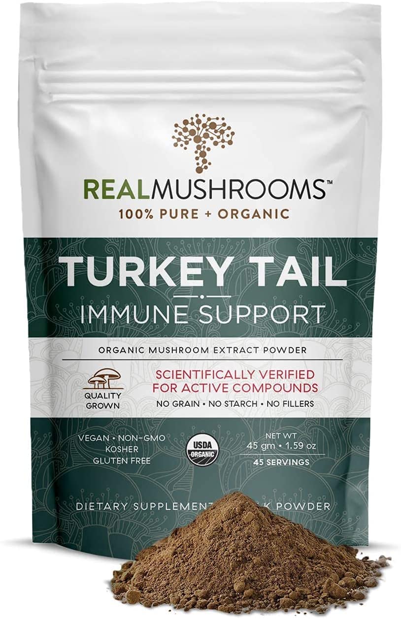 real mushrooms turkey tail powder