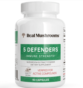 real mushrooms 5 defenders shiitake mushroom supplement